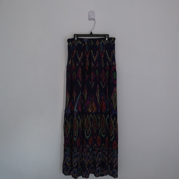 Desigual Tiered Maxi Drawcord Waist Knit Skirt Size S - Picture 5 of 16